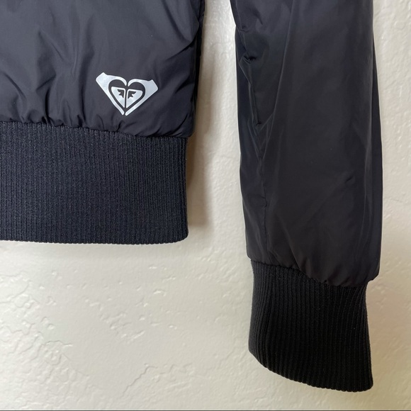 ROXY Puffer Winter Jacket w. Cable Knit Collar - M - Picture 8 of 10